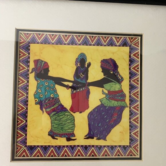 Sandi Carpenter African Ethnic Cultural 10”x10” Framed Prints Jammin Art - Picture 2 of 9